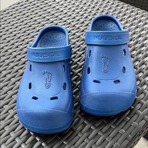 Nuusol Navy Blue clogs ….  Made in the USA